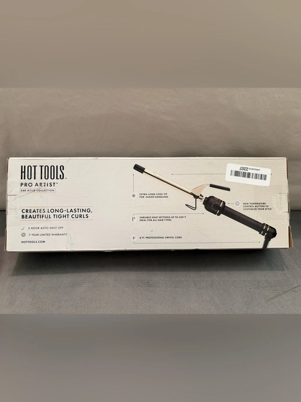 Hot Tools 24K Gold 5/8” Extended Barrel Curling Iron